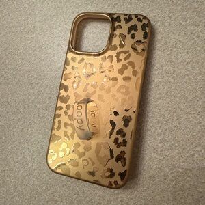 iPhone 13 Pro Loopy Case Gold Leopard Phone Case